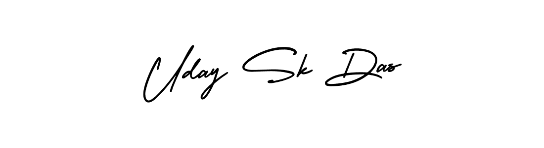 Use a signature maker to create a handwritten signature online. With this signature software, you can design (AmerikaSignatureDemo-Regular) your own signature for name Uday Sk Das. Uday Sk Das signature style 3 images and pictures png