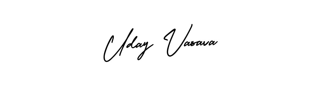 Also we have Uday Vasava name is the best signature style. Create professional handwritten signature collection using AmerikaSignatureDemo-Regular autograph style. Uday Vasava signature style 3 images and pictures png