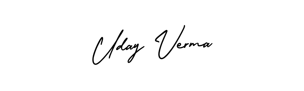 Design your own signature with our free online signature maker. With this signature software, you can create a handwritten (AmerikaSignatureDemo-Regular) signature for name Uday Verma. Uday Verma signature style 3 images and pictures png