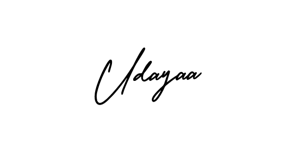 This is the best signature style for the Udayaa name. Also you like these signature font (AmerikaSignatureDemo-Regular). Mix name signature. Udayaa signature style 3 images and pictures png