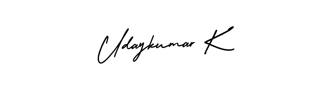 How to Draw Udaykumar K signature style? AmerikaSignatureDemo-Regular is a latest design signature styles for name Udaykumar K. Udaykumar K signature style 3 images and pictures png