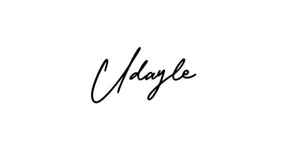 This is the best signature style for the Udayle name. Also you like these signature font (AmerikaSignatureDemo-Regular). Mix name signature. Udayle signature style 3 images and pictures png