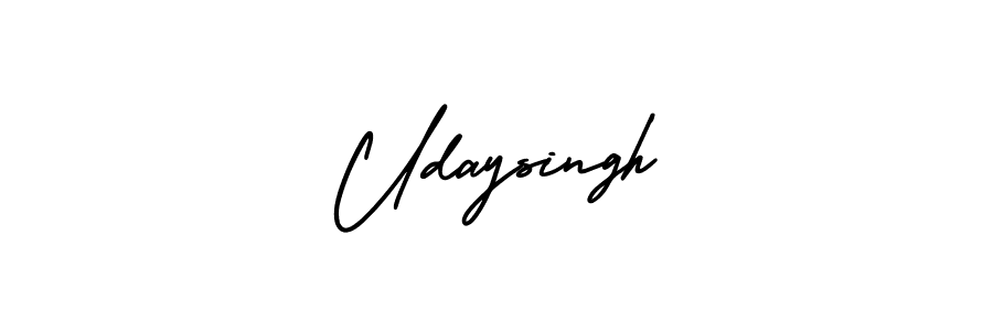 How to make Udaysingh signature? AmerikaSignatureDemo-Regular is a professional autograph style. Create handwritten signature for Udaysingh name. Udaysingh signature style 3 images and pictures png