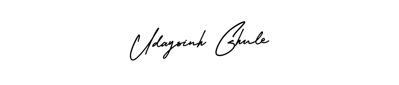 How to make Udaysinh Ghule name signature. Use AmerikaSignatureDemo-Regular style for creating short signs online. This is the latest handwritten sign. Udaysinh Ghule signature style 3 images and pictures png