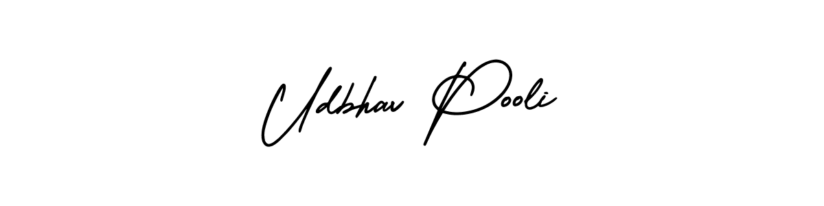 Make a beautiful signature design for name Udbhav Pooli. With this signature (AmerikaSignatureDemo-Regular) style, you can create a handwritten signature for free. Udbhav Pooli signature style 3 images and pictures png