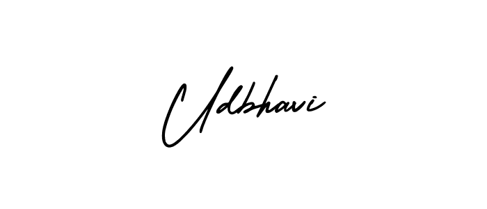 Design your own signature with our free online signature maker. With this signature software, you can create a handwritten (AmerikaSignatureDemo-Regular) signature for name Udbhavi. Udbhavi signature style 3 images and pictures png