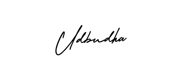 Design your own signature with our free online signature maker. With this signature software, you can create a handwritten (AmerikaSignatureDemo-Regular) signature for name Udbudha. Udbudha signature style 3 images and pictures png