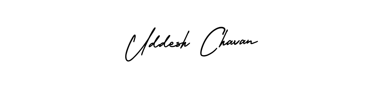 How to Draw Uddesh Chavan signature style? AmerikaSignatureDemo-Regular is a latest design signature styles for name Uddesh Chavan. Uddesh Chavan signature style 3 images and pictures png