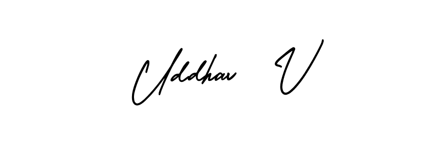Once you've used our free online signature maker to create your best signature AmerikaSignatureDemo-Regular style, it's time to enjoy all of the benefits that Uddhav  V name signing documents. Uddhav  V signature style 3 images and pictures png