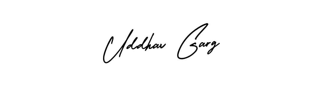 How to make Uddhav Garg signature? AmerikaSignatureDemo-Regular is a professional autograph style. Create handwritten signature for Uddhav Garg name. Uddhav Garg signature style 3 images and pictures png