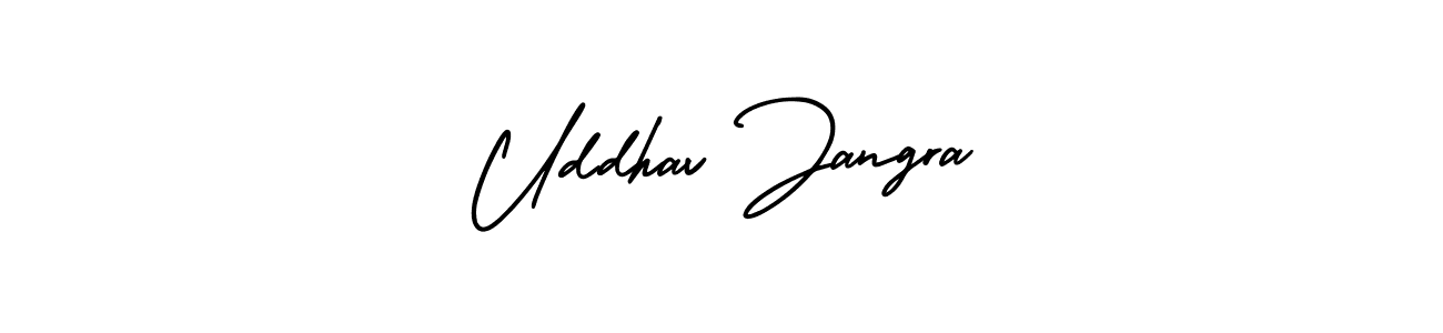 Check out images of Autograph of Uddhav Jangra name. Actor Uddhav Jangra Signature Style. AmerikaSignatureDemo-Regular is a professional sign style online. Uddhav Jangra signature style 3 images and pictures png
