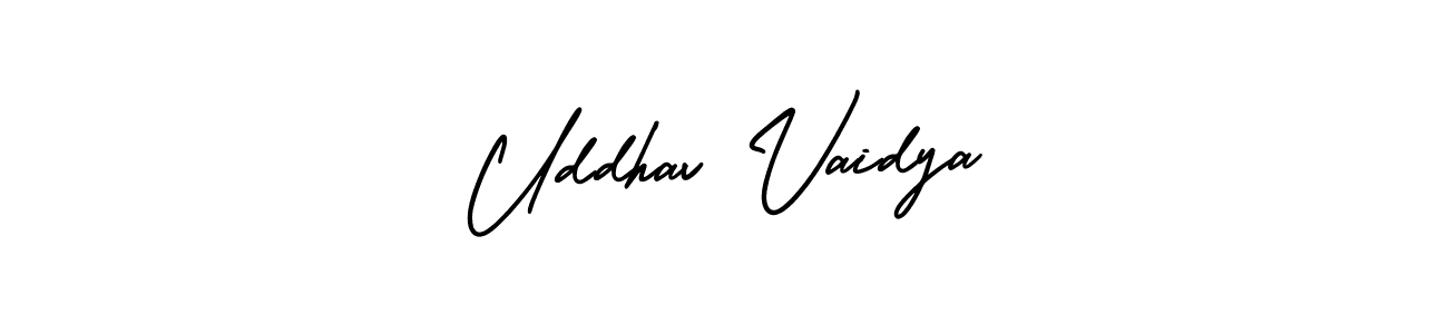 It looks lik you need a new signature style for name Uddhav Vaidya. Design unique handwritten (AmerikaSignatureDemo-Regular) signature with our free signature maker in just a few clicks. Uddhav Vaidya signature style 3 images and pictures png