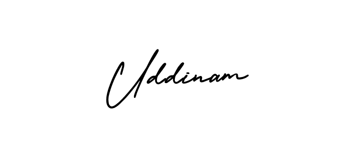 How to make Uddinam signature? AmerikaSignatureDemo-Regular is a professional autograph style. Create handwritten signature for Uddinam name. Uddinam signature style 3 images and pictures png