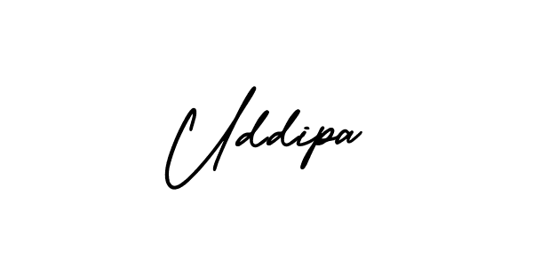 Make a beautiful signature design for name Uddipa. Use this online signature maker to create a handwritten signature for free. Uddipa signature style 3 images and pictures png