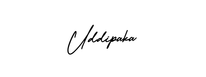 The best way (AmerikaSignatureDemo-Regular) to make a short signature is to pick only two or three words in your name. The name Uddipaka include a total of six letters. For converting this name. Uddipaka signature style 3 images and pictures png