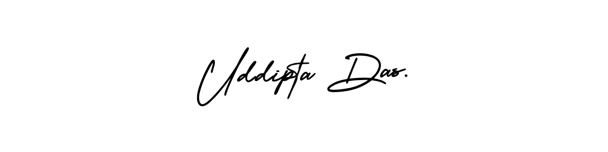 Create a beautiful signature design for name Uddipta Das.. With this signature (AmerikaSignatureDemo-Regular) fonts, you can make a handwritten signature for free. Uddipta Das. signature style 3 images and pictures png