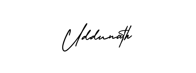 Also we have Uddunath name is the best signature style. Create professional handwritten signature collection using AmerikaSignatureDemo-Regular autograph style. Uddunath signature style 3 images and pictures png