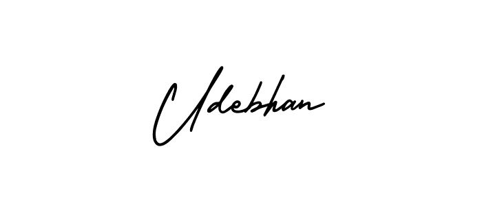 How to Draw Udebhan signature style? AmerikaSignatureDemo-Regular is a latest design signature styles for name Udebhan. Udebhan signature style 3 images and pictures png