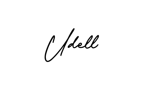 How to make Udell signature? AmerikaSignatureDemo-Regular is a professional autograph style. Create handwritten signature for Udell name. Udell signature style 3 images and pictures png