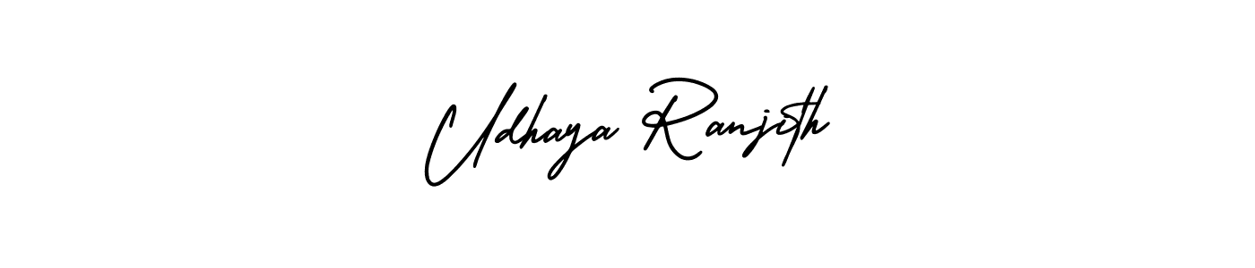 It looks lik you need a new signature style for name Udhaya Ranjith. Design unique handwritten (AmerikaSignatureDemo-Regular) signature with our free signature maker in just a few clicks. Udhaya Ranjith signature style 3 images and pictures png