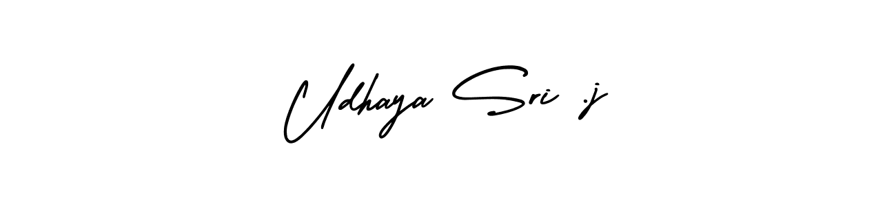 This is the best signature style for the Udhaya Sri .j name. Also you like these signature font (AmerikaSignatureDemo-Regular). Mix name signature. Udhaya Sri .j signature style 3 images and pictures png