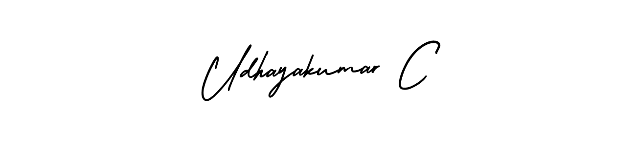 It looks lik you need a new signature style for name Udhayakumar C. Design unique handwritten (AmerikaSignatureDemo-Regular) signature with our free signature maker in just a few clicks. Udhayakumar C signature style 3 images and pictures png