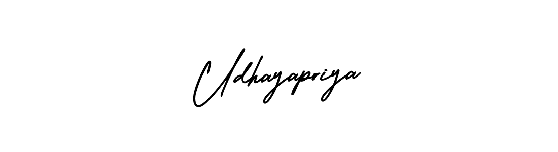 This is the best signature style for the Udhayapriya name. Also you like these signature font (AmerikaSignatureDemo-Regular). Mix name signature. Udhayapriya signature style 3 images and pictures png