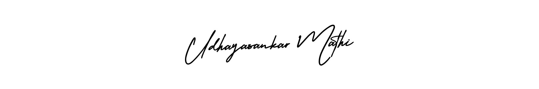 Also You can easily find your signature by using the search form. We will create Udhayasankar Mathi name handwritten signature images for you free of cost using AmerikaSignatureDemo-Regular sign style. Udhayasankar Mathi signature style 3 images and pictures png