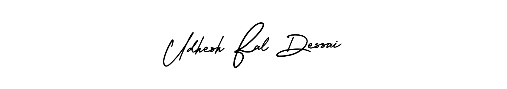 Design your own signature with our free online signature maker. With this signature software, you can create a handwritten (AmerikaSignatureDemo-Regular) signature for name Udhesh Fal Dessai. Udhesh Fal Dessai signature style 3 images and pictures png