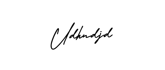 It looks lik you need a new signature style for name Udhndjd. Design unique handwritten (AmerikaSignatureDemo-Regular) signature with our free signature maker in just a few clicks. Udhndjd signature style 3 images and pictures png