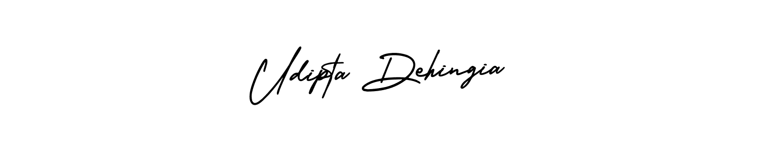 Create a beautiful signature design for name Udipta Dehingia. With this signature (AmerikaSignatureDemo-Regular) fonts, you can make a handwritten signature for free. Udipta Dehingia signature style 3 images and pictures png