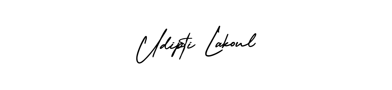 Also we have Udipti Lakoul name is the best signature style. Create professional handwritten signature collection using AmerikaSignatureDemo-Regular autograph style. Udipti Lakoul signature style 3 images and pictures png