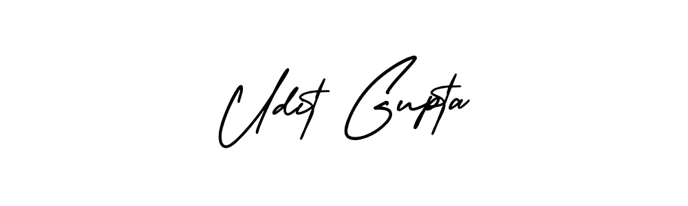Design your own signature with our free online signature maker. With this signature software, you can create a handwritten (AmerikaSignatureDemo-Regular) signature for name Udit Gupta. Udit Gupta signature style 3 images and pictures png