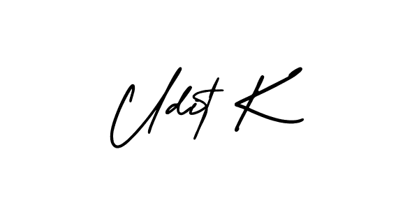 You can use this online signature creator to create a handwritten signature for the name Udit K. This is the best online autograph maker. Udit K signature style 3 images and pictures png