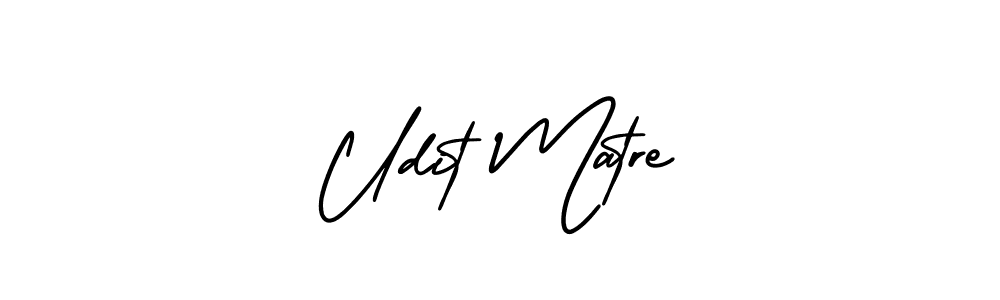 Similarly AmerikaSignatureDemo-Regular is the best handwritten signature design. Signature creator online .You can use it as an online autograph creator for name Udit Matre. Udit Matre signature style 3 images and pictures png