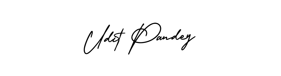 It looks lik you need a new signature style for name Udit Pandey. Design unique handwritten (AmerikaSignatureDemo-Regular) signature with our free signature maker in just a few clicks. Udit Pandey signature style 3 images and pictures png