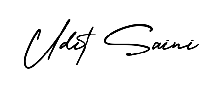 Achieve flawless digital penmanship with Udit Saini name in AmerikaSignatureDemo-Regular font. The perfect tool for creating online signatures. Udit Saini signature style 3 images and pictures png
