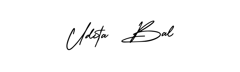 How to make Udita  Bal signature? AmerikaSignatureDemo-Regular is a professional autograph style. Create handwritten signature for Udita  Bal name. Udita  Bal signature style 3 images and pictures png
