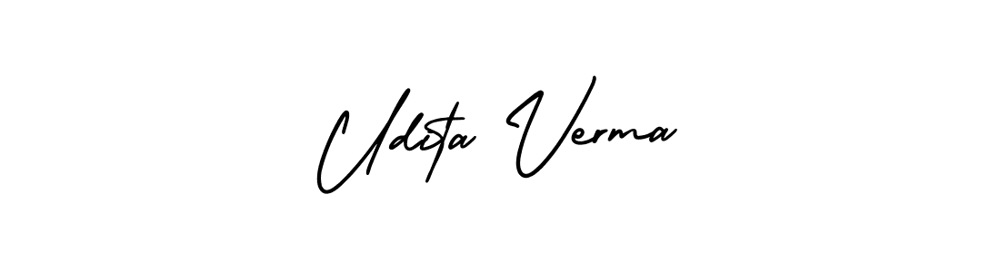 Make a beautiful signature design for name Udita Verma. Use this online signature maker to create a handwritten signature for free. Udita Verma signature style 3 images and pictures png