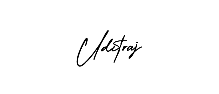 Also we have Uditraj name is the best signature style. Create professional handwritten signature collection using AmerikaSignatureDemo-Regular autograph style. Uditraj signature style 3 images and pictures png