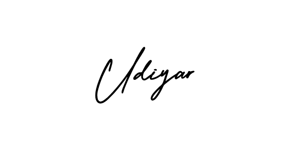 Design your own signature with our free online signature maker. With this signature software, you can create a handwritten (AmerikaSignatureDemo-Regular) signature for name Udiyar. Udiyar signature style 3 images and pictures png