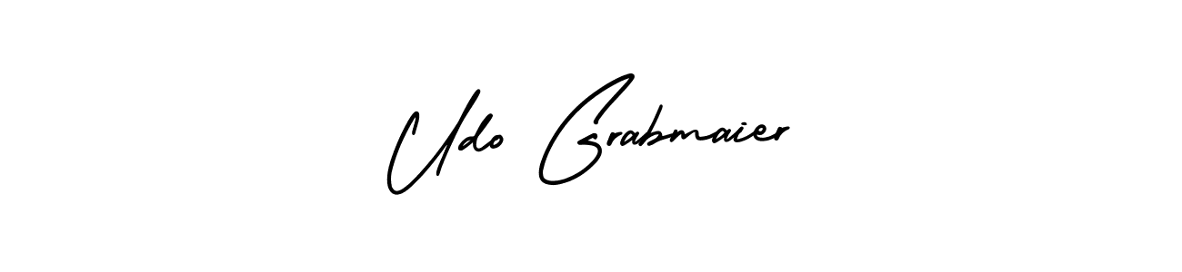 How to make Udo Grabmaier name signature. Use AmerikaSignatureDemo-Regular style for creating short signs online. This is the latest handwritten sign. Udo Grabmaier signature style 3 images and pictures png