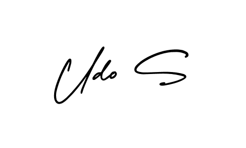 Make a short Udo S signature style. Manage your documents anywhere anytime using AmerikaSignatureDemo-Regular. Create and add eSignatures, submit forms, share and send files easily. Udo S signature style 3 images and pictures png
