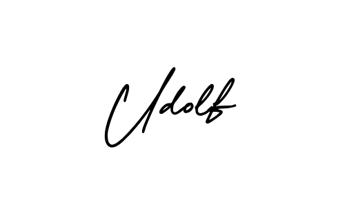 Also we have Udolf name is the best signature style. Create professional handwritten signature collection using AmerikaSignatureDemo-Regular autograph style. Udolf signature style 3 images and pictures png