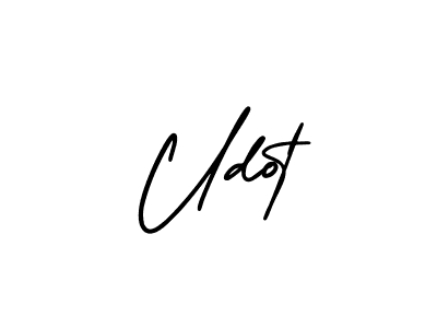 You should practise on your own different ways (AmerikaSignatureDemo-Regular) to write your name (Udot) in signature. don't let someone else do it for you. Udot signature style 3 images and pictures png
