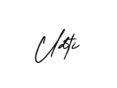 Make a beautiful signature design for name Udti. Use this online signature maker to create a handwritten signature for free. Udti signature style 3 images and pictures png