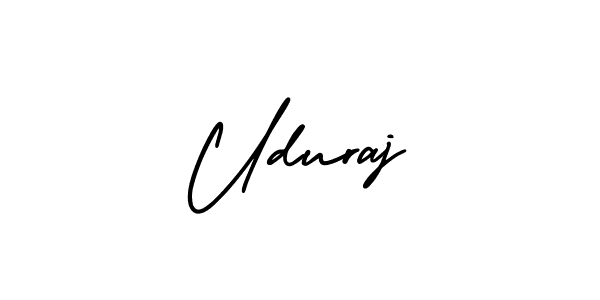 Design your own signature with our free online signature maker. With this signature software, you can create a handwritten (AmerikaSignatureDemo-Regular) signature for name Uduraj. Uduraj signature style 3 images and pictures png
