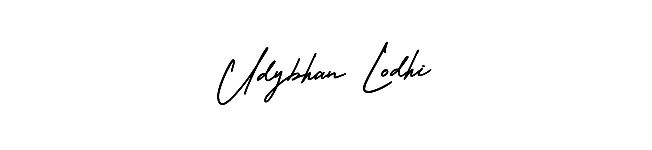 Make a beautiful signature design for name Udybhan Lodhi. With this signature (AmerikaSignatureDemo-Regular) style, you can create a handwritten signature for free. Udybhan Lodhi signature style 3 images and pictures png