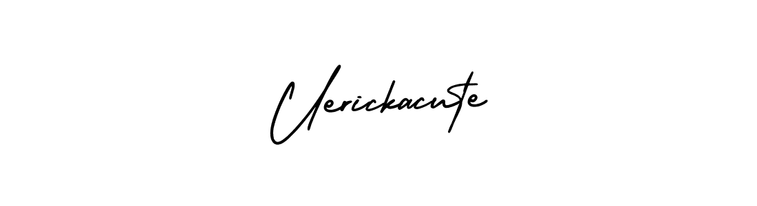 You should practise on your own different ways (AmerikaSignatureDemo-Regular) to write your name (Uerickacute) in signature. don't let someone else do it for you. Uerickacute signature style 3 images and pictures png