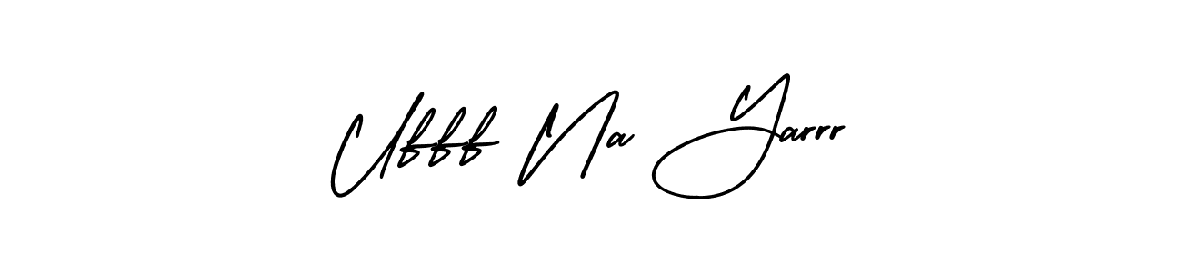 You should practise on your own different ways (AmerikaSignatureDemo-Regular) to write your name (Ufff Na Yarrr) in signature. don't let someone else do it for you. Ufff Na Yarrr signature style 3 images and pictures png